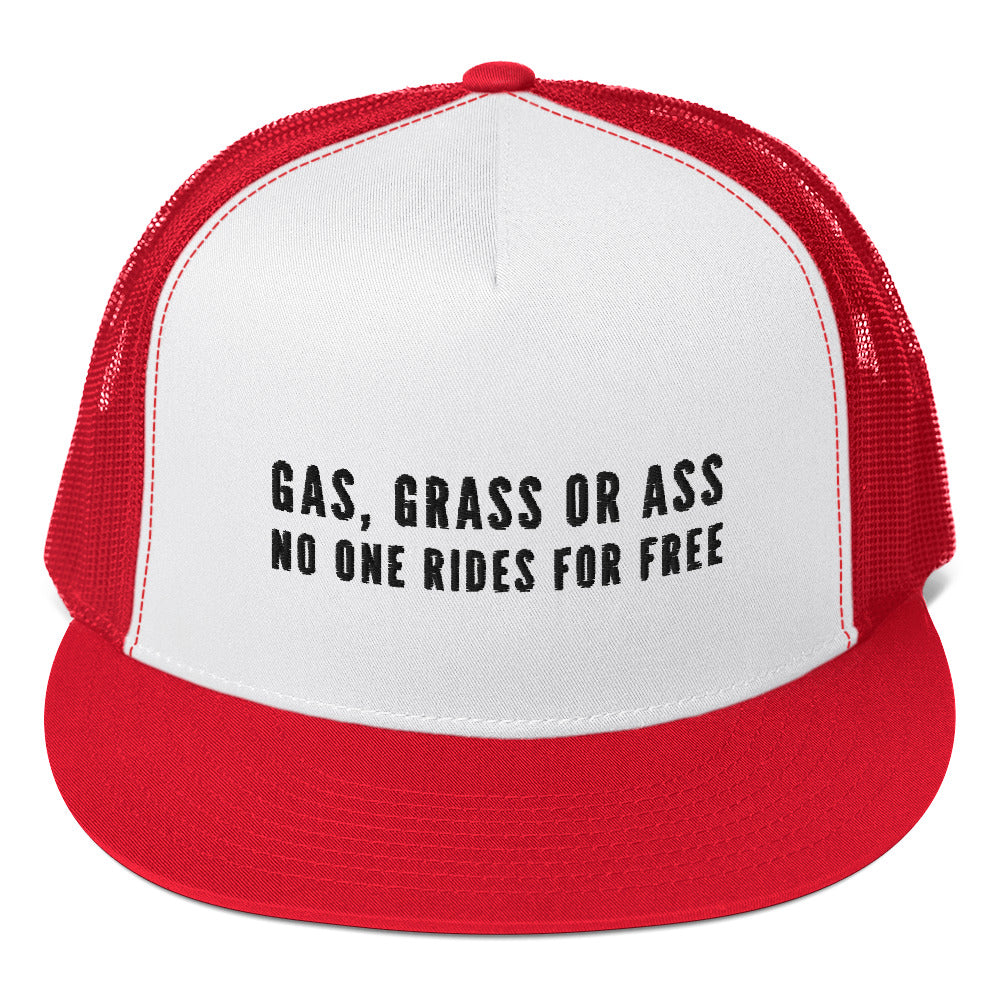 Gas Grass or Ass Trucker Hat