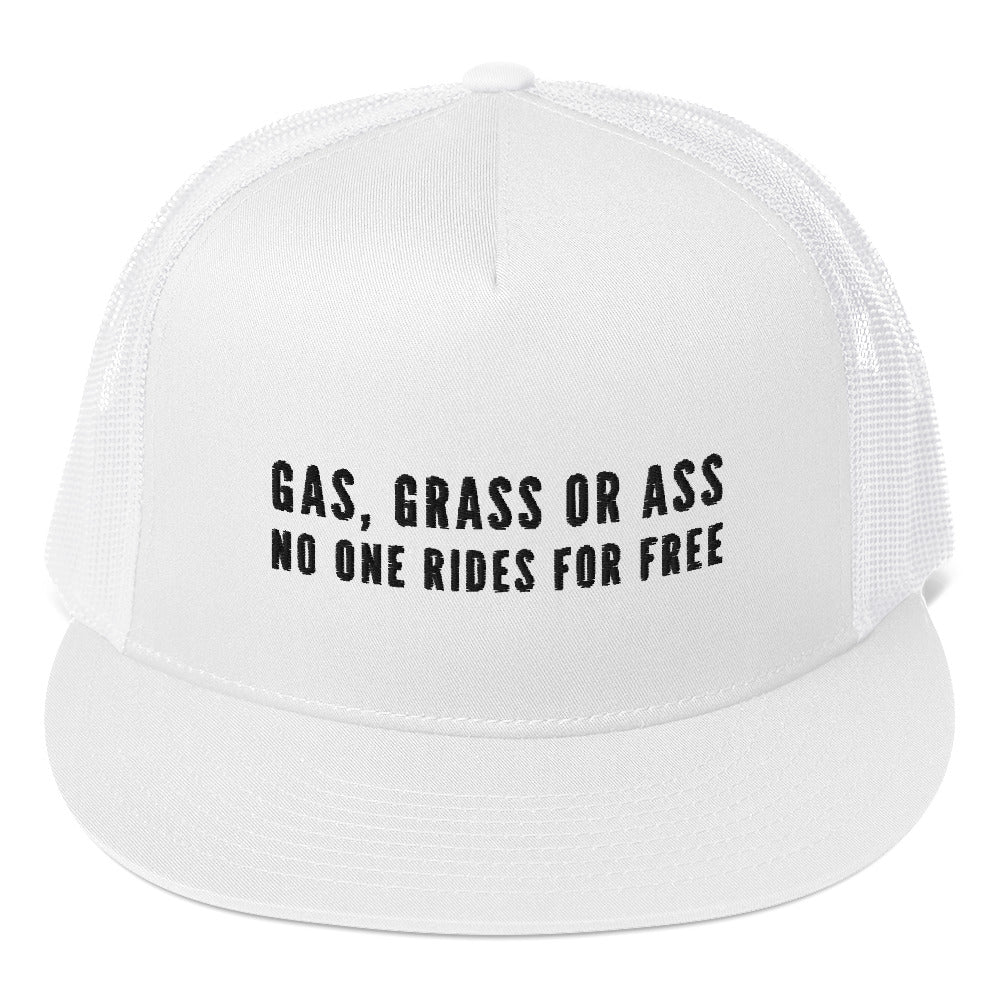 Gas Grass or Ass Trucker Hat
